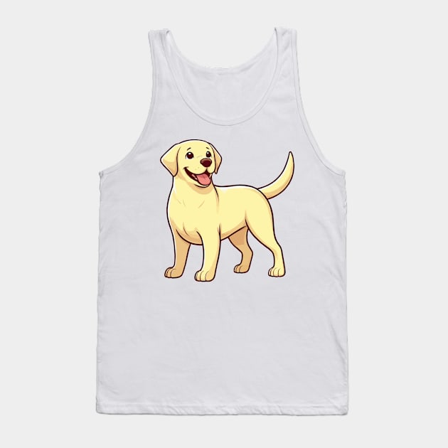 enchanting Yellow Labrador Retriever Tank Top by fikriamrullah